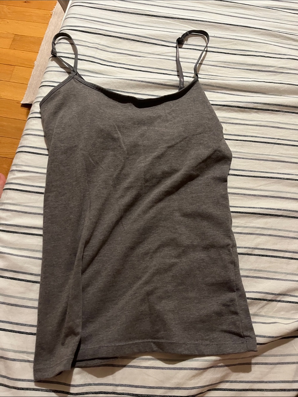 SO Charcoal Gray Spaghetti Strap Camisole